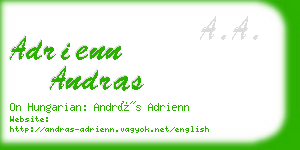 adrienn andras business card